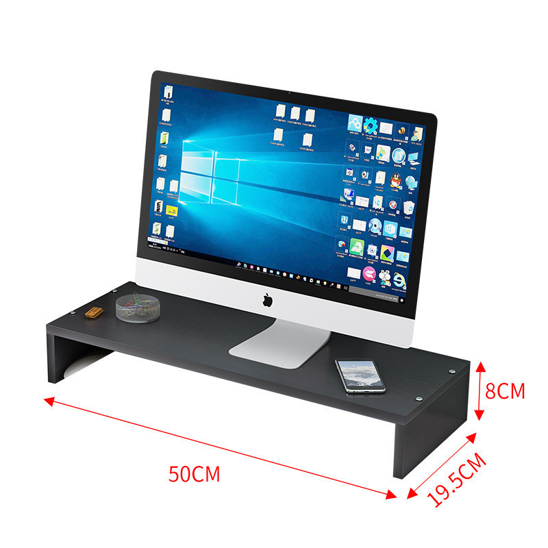 Buy Desktop Storage Rack Computer Monitor Riser Stand Keyboard Mouse ...