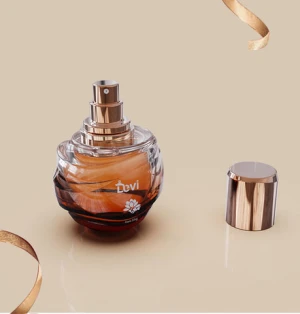 Devi Wholesale OEM ODM 50ml 100ml luxury class cap empty round fancy perfume glass bottle for sale elegant perfume bottles
