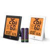 Digital Wall Mounte Blacklight Accuracy Indoor Thermometer Hygrometer Temperature Humidity Monitor Meter