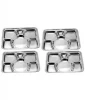 Dinner Set Price Round Meat Trays Stainless Steel Compartment Tray
