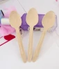 disposable Ice Cream Spoon birch wooden small wooden spoon