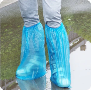 Disposable plastic rain shoe cover / waterproof rain boot / disposable plastic outdoor shoe covers