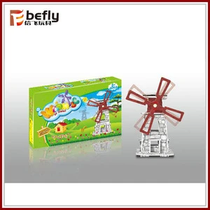 DIY model windmill educational solar toy
