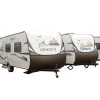 E0 Material Interior Aluminum Travel Trailer With Tent Bedroom Kitchen