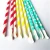 Easy Noplastic Eco friendly Living Spoon Straws Biodegradable Food Grade 100% Big Dia Stripe Spoon Straw