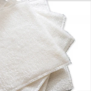 Eco Friendly Customized 6Packs White Naturall Bamboo Fiber Washing Clothing Kitchen Cleaning Bamboo Dish Cloths