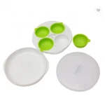 Eco-Friendly Healthy Cookware Multifunction PP Microwave Egg Steamer