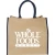 eco-friendly large jute burlap grocery shopping tote bag