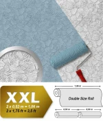 EDEM 80309BR60 non-woven wallpaper paintable deco stucco textured white 26,50 sqm