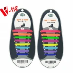 Elastic shoelaces custom printed shoelaces OEM shoelace silicone lazy lace for wholesale