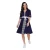 Import Elbow-length Sleeves Turn-down Collar Belted 3 colores Wholesale For Women Stripe Casual Dresses from USA