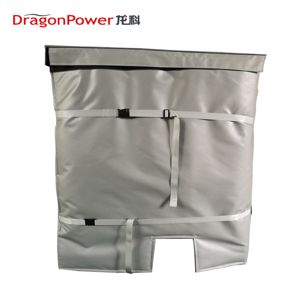 Electric water proof heating blanket for ibc tote tank five surface