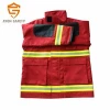 EN 469 Fireman rescue gear/ fireman suit/ Firefighter uniform with 4 layer structure Aramid material uniform for firefighter