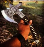 engraved axe
