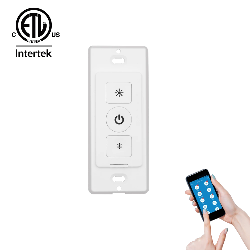 ETL approved 300W Output Triac 0-10V Smart Life Tuya Wall Dimmer Wifi Dimmer work with Amazon Alexa Google Home