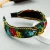 Import European and American fashion high-end fabric individuality ethnic style embroidery flower female simple headband from China