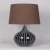 Import European style modern design wholesale bed side table lamp with cylinder fabric lampshade from China