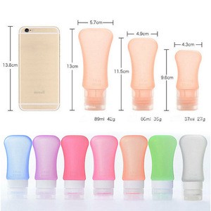 Everich Travel Portable Silicone Travel Bottle Set Lotion Shampoo Shower Empty Press Container