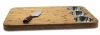 Extra Large Kitchen Butcher Block,Totally Natural Organic Bamboo Cutting Board with three Stainless Steel Bowls