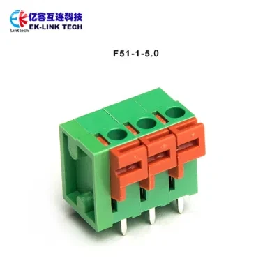 Buy F51-01-5.0 Screwless Terminal Block 5.0mm Pcb Spring Terminal Block ...