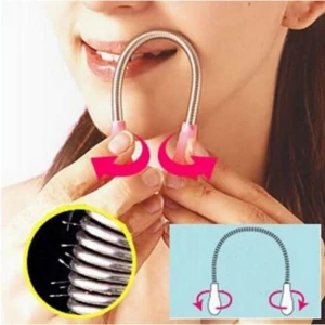 Facial Hair Remover Removal Epistick Threading stick ELECOOL Stainless Steel Beauty Face Hair Removal Body Hair Cleaning Device