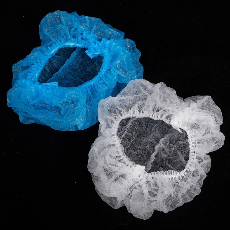 Factory direct plastic waterproof disposable plastic pe non woven shower cap