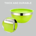 Factory Direct Sales Metal Bowl Kitchen Supply Bowl Colored Stainless Steel Set with Sealing Lid