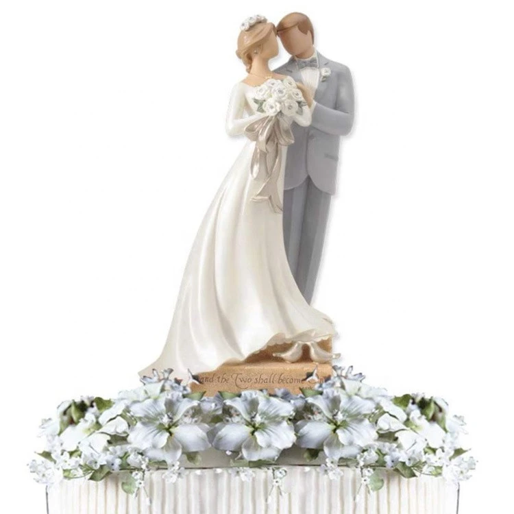 Factory Love Wedding Bride and Groom Statues New Married Cake Topper Decor