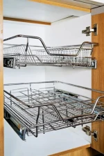 Factory Modular Furniture Wardrobe Hardware Cabinet Accessories Wire Home Clothes Sliding Storage Basket Drawers for Kitchen Use
