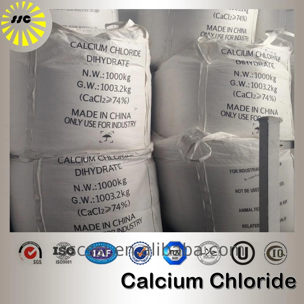 Factory price calcium chloride 74% with certificate