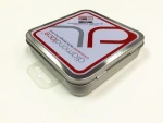 Factory price custom small square shoelaces tin colorful printed shoe metal tin box for shoe polish