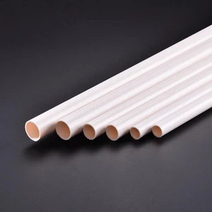 Factory price fire rated 16mm 20mm 25mm conduit colored thin wall pvc electrical pipe