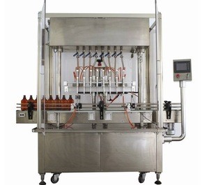 Factory price fully automatic glass bottle thick maize embryo oil filling machine and packing line
