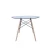 Import Factory Price Glass Top Round Dining Table from China