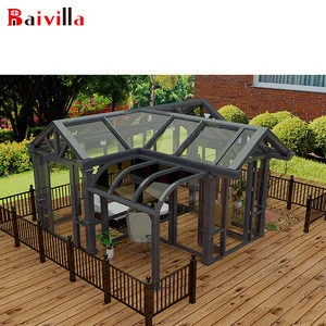 Factory Price High Quality Aluminum and Tempered Glass Outdoor Green Houses/Garden Greenhouse