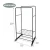 Import Factory Price Matte Black Clothes Rack with 2 Tier shelf for shoes cloth hanger from China