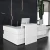 Import Factory Price Modern Spa Hotel Small Office Furniture Front Reception Counter Desk from China