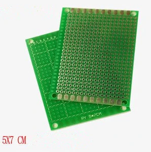 factory price single Side Prototype PCB diy Universal Printed Circuit Board 5x7cm test board