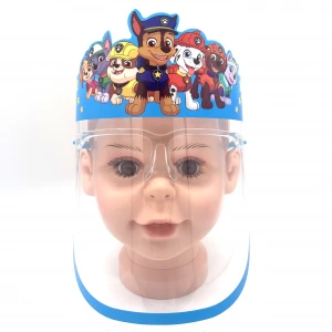 Factory Supplier PET Material Lovely Cute Baby Cartoon Character Kids Protector Facial Kids Face Shield Masck Protection