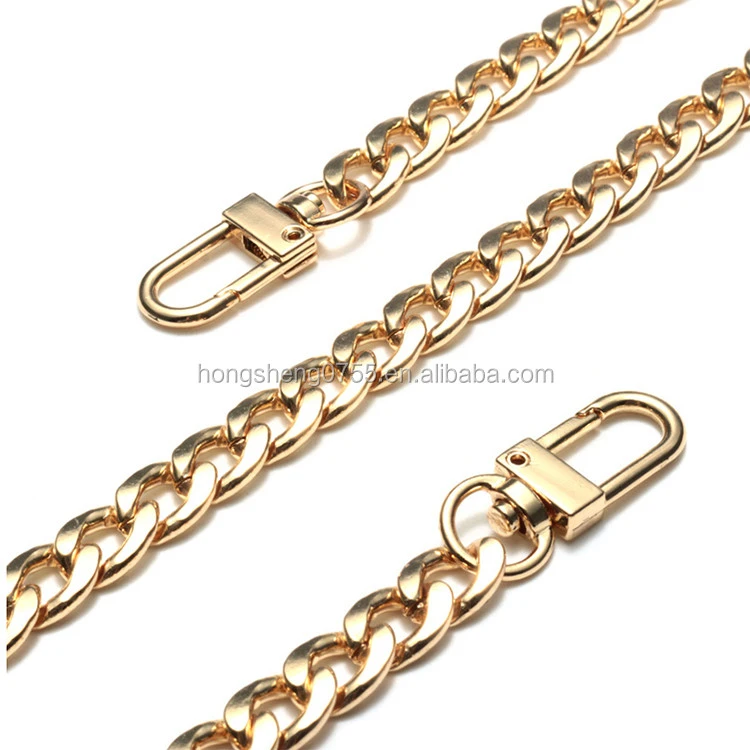 Factory Supply Cheap Gold Silver Black Metal Purse Chain Strap Handle Shoulder belt Crossbody Handbag Bag Chain