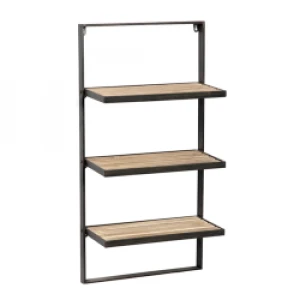 Factory Wholesale Modern Home Furniture 3-tier Wall Wood Storage Shelf Rack