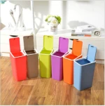 Factory with lid high strength plastic trash can/Garbage/Waste bin/Rubbish bin