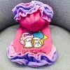 fall winter new dog clothes double star baby plus velvet on behalf of the Teddy bears pet clothes