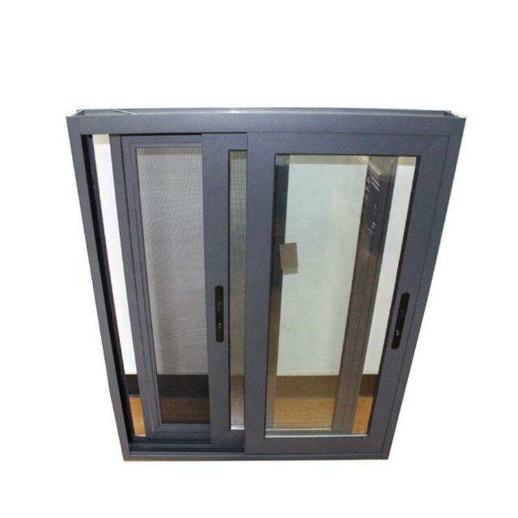 Family Decoration Huge Aluminum Profile Frame Sliding Glass Black Interior Doors and Windows Customized