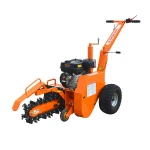Farm machinery  Loncin/Ducar/Briggs &amp; Stratton/Honda 7 hp petrol engine micro chain rotary trencher