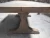 Import Farmhouse chunky rectangular reclaimed trestle wood concrete dining table from China