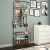 Import Fashion design coat rack stand with hooks and storage bench for living room from China