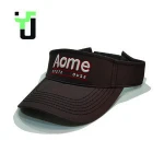 Fashion design sun visor with embroidery