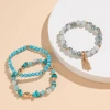 Fashion  Glass Bracelet Imitate Crystal Plating Bracelet Jewelry Accessories for Women