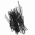 Import Fashion zinc alloy hair fork U shaped bobby pins black enamel hair accessories from China